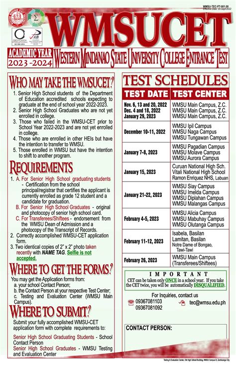 ANNOUNCEMENT for CET .